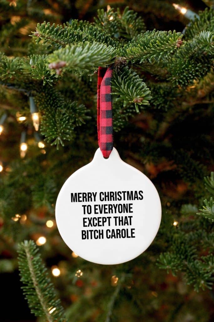 Funny Tiger King Ornament - Secret Santa Gift Ideas