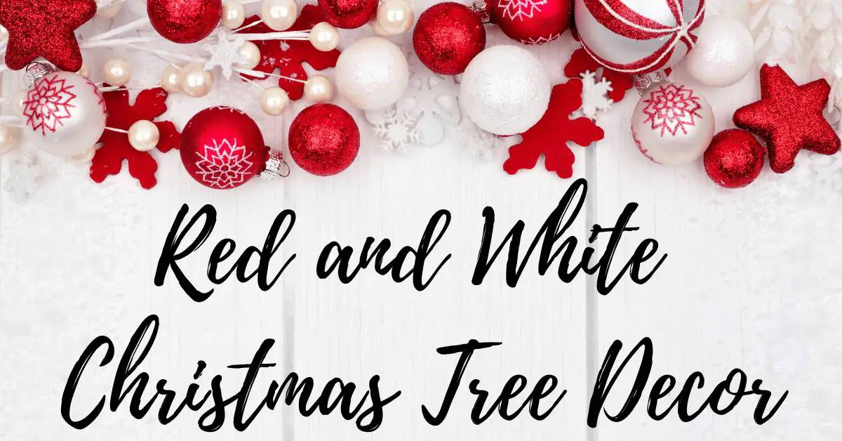 Red and white bauble ornaments on a white background - Christmas Tree Decor - Open for Christmas