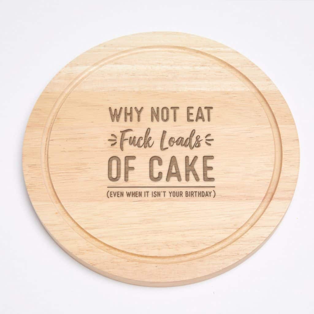 Engraved Cutting Board - Quirky Baking Gift Idea - Open for Christmas